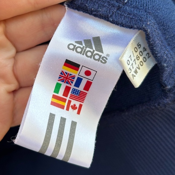 Adidas Navy Sport Jacket, size Large - Picture 6 of 7